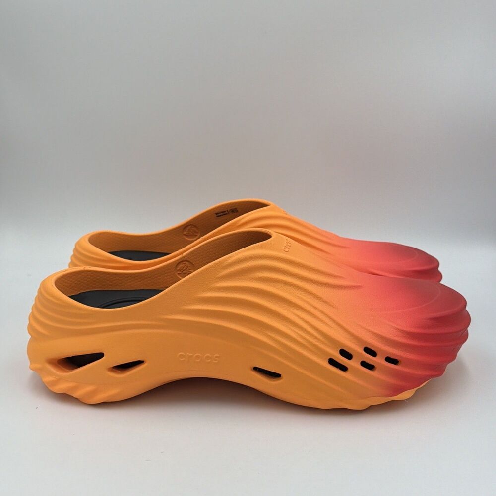 New Crocs Echo Wave Sunset 213389-90H Slip On Clog Men’s Size 12 Women’s Size 14